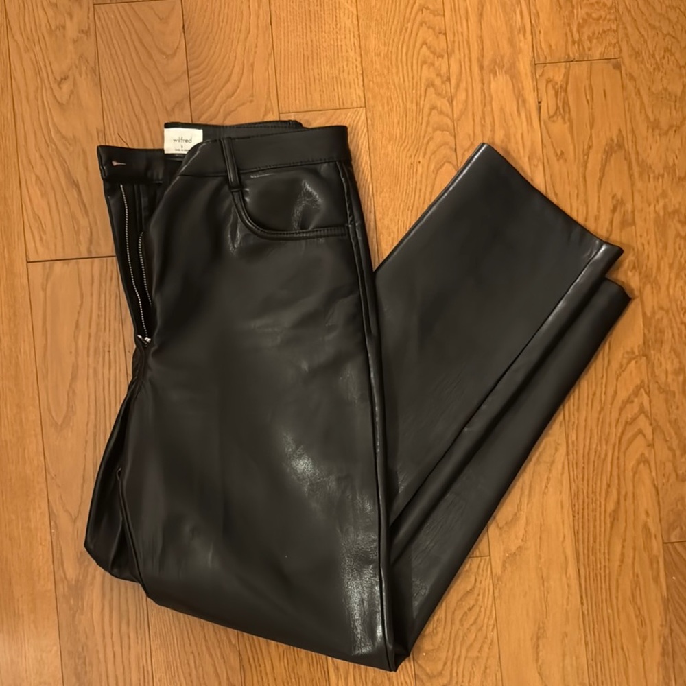 Wilfred Black Faux Leather Melina Pants